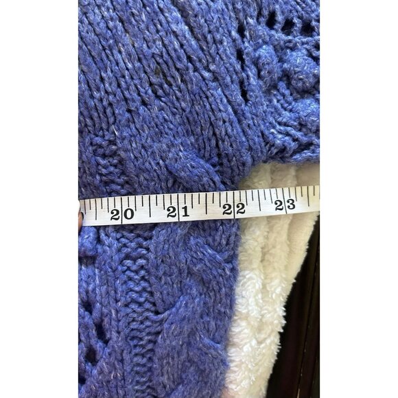 Lucky Brand Women's Fair Isle Cable Knit Crewneck Sweater Size Large - Picture 7 of 8